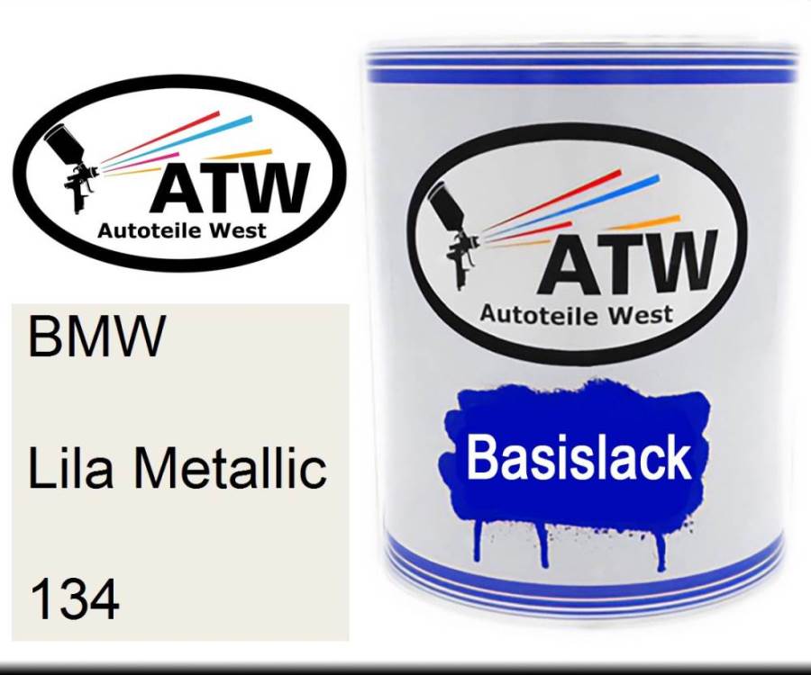 BMW, Lila Metallic, 134: 1L Lackdose, von ATW Autoteile West.